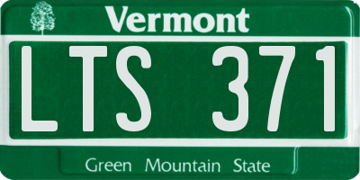VT license plate LTS371