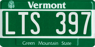 VT license plate LTS397