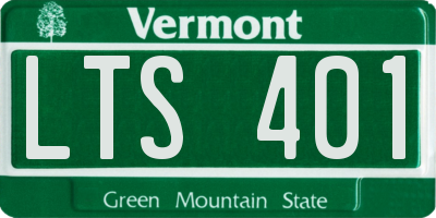 VT license plate LTS401