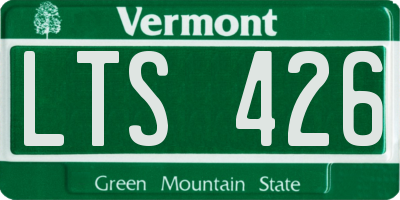 VT license plate LTS426