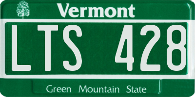 VT license plate LTS428
