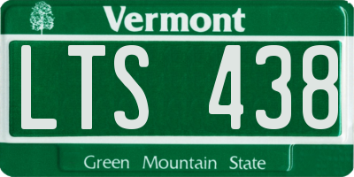 VT license plate LTS438