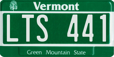 VT license plate LTS441