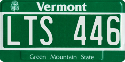 VT license plate LTS446