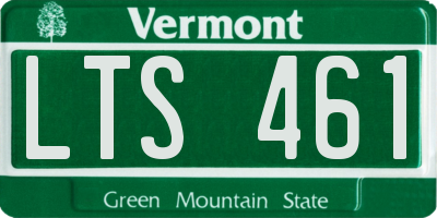 VT license plate LTS461