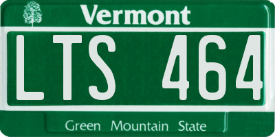 VT license plate LTS464
