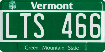 VT license plate LTS466