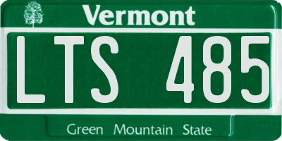 VT license plate LTS485