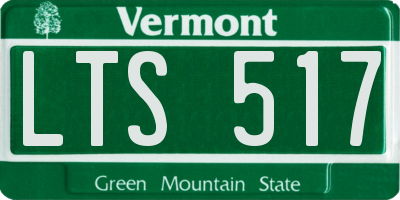 VT license plate LTS517