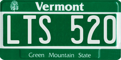 VT license plate LTS520