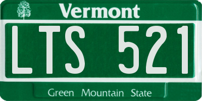 VT license plate LTS521