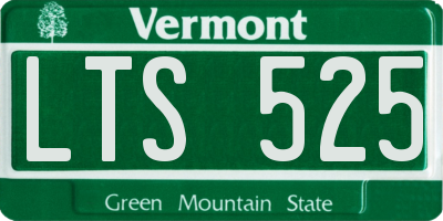 VT license plate LTS525