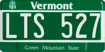 VT license plate LTS527