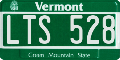 VT license plate LTS528
