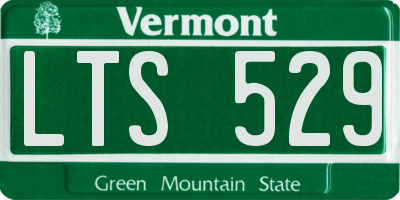 VT license plate LTS529