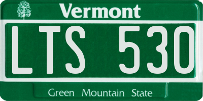 VT license plate LTS530