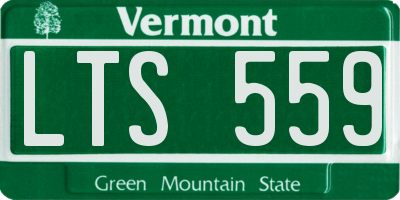 VT license plate LTS559