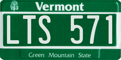 VT license plate LTS571