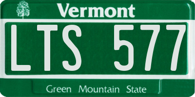 VT license plate LTS577