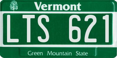 VT license plate LTS621