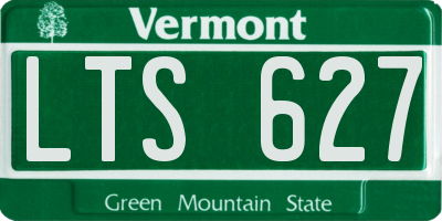VT license plate LTS627