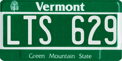 VT license plate LTS629