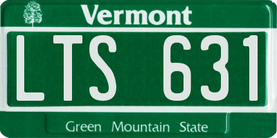 VT license plate LTS631