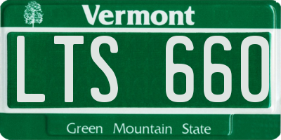 VT license plate LTS660
