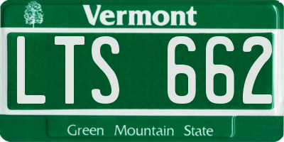 VT license plate LTS662
