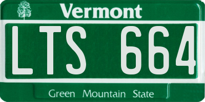VT license plate LTS664