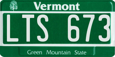 VT license plate LTS673