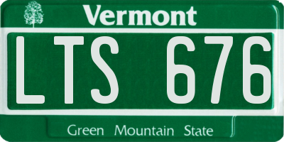 VT license plate LTS676