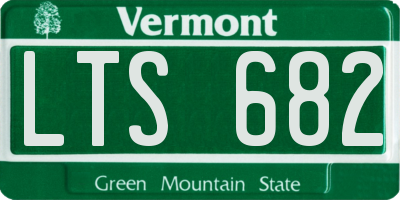 VT license plate LTS682