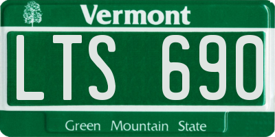 VT license plate LTS690