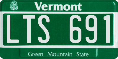 VT license plate LTS691
