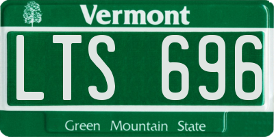 VT license plate LTS696