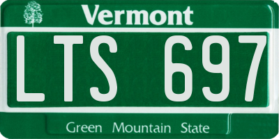VT license plate LTS697