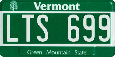 VT license plate LTS699