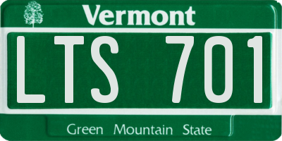 VT license plate LTS701