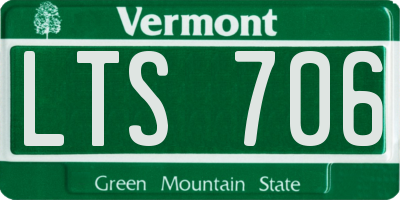 VT license plate LTS706