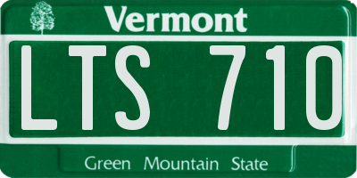 VT license plate LTS710