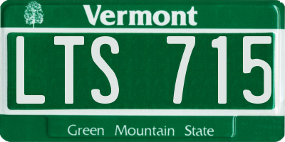 VT license plate LTS715
