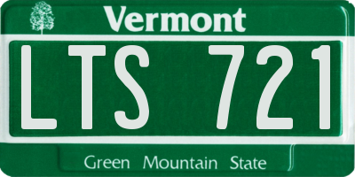 VT license plate LTS721