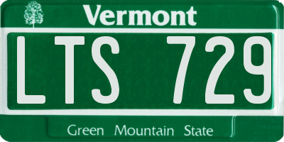 VT license plate LTS729