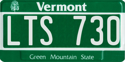 VT license plate LTS730