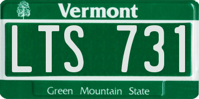 VT license plate LTS731