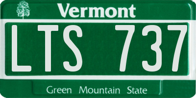 VT license plate LTS737