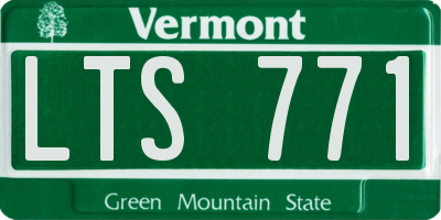 VT license plate LTS771