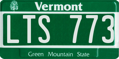 VT license plate LTS773