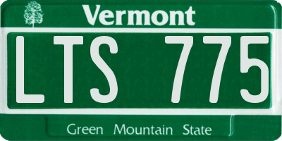 VT license plate LTS775